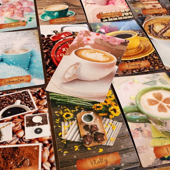 Daily Dose of Coffee Oracle Deck | Coffee Readings | 53 Cards | NEW - Picture 1 of 9